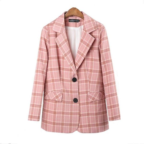 women's suits & blazers 2021 autumn winter plaid women blazer coat causal long sleeve office ladies pocket loose fashion suit s-xxl, White;black
women's suits & blazers 2021 autumn winter plaid women blazer coat causal long sleeve office ladies pocket loose fashion suit s-xxl, White;black