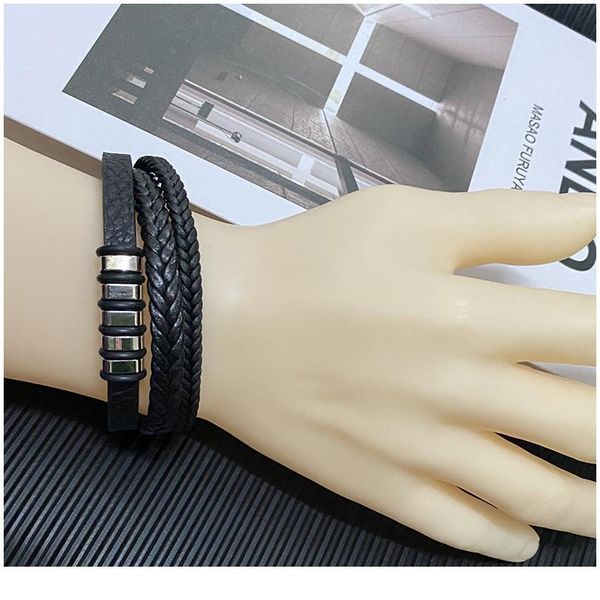 junwei new woven bracelet fashion trend hand jewelry three-layer leather striped cool bracelet ju qyltpp
junwei new woven bracelet fashion trend hand jewelry three-layer leather striped cool bracelet ju qyltpp