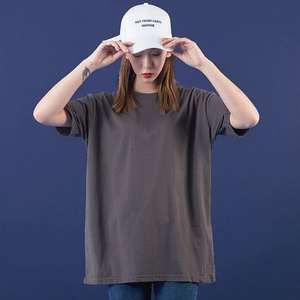 2021 new summer female t-shirt short cotton simple colour casual around the neck big shirt hb2n, White
2021 new summer female t-shirt short cotton simple colour casual around the neck big shirt hb2n, White