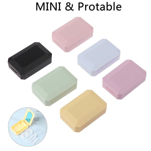 sunglasses frames mini solid color contact lens case with mirror beauty storage box can as gift, Silver
sunglasses frames mini solid color contact lens case with mirror beauty storage box can as gift, Silver