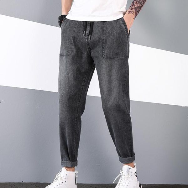 men's jeans cotton casual loose denim trousers gray oversize -7xl elastic long large size male, Blue
men's jeans cotton casual loose denim trousers gray oversize -7xl elastic long large size male, Blue
