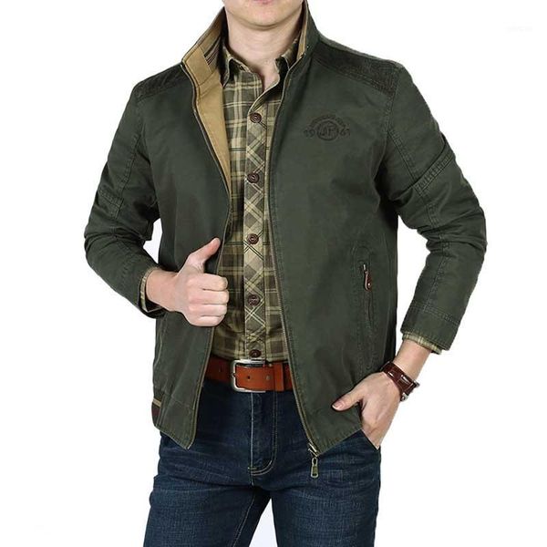 tide fashion men smart casual jacket double side wear cotton loose vintage bomber jacket and coat green plus size m-4xl1, Black;brown
tide fashion men smart casual jacket double side wear cotton loose vintage bomber jacket and coat green plus size m-4xl1, Black;brown