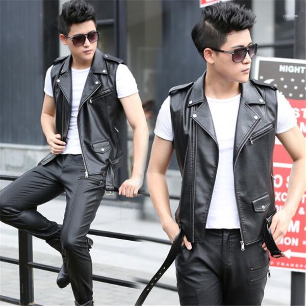 xiu luo 3xl men's leather biker vest with shoulder epaulets men faux leather waistcoat sleeveless coat 2019 new fashion1, Black;white
xiu luo 3xl men's leather biker vest with shoulder epaulets men faux leather waistcoat sleeveless coat 2019 new fashion1, Black;white