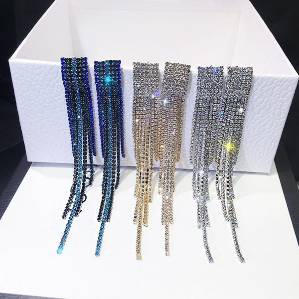 stud simple fashion jewelry tassel earrings female crystal from swarovskis hypoallergenic environmental protection, Golden;silver
stud simple fashion jewelry tassel earrings female crystal from swarovskis hypoallergenic environmental protection, Golden;silver