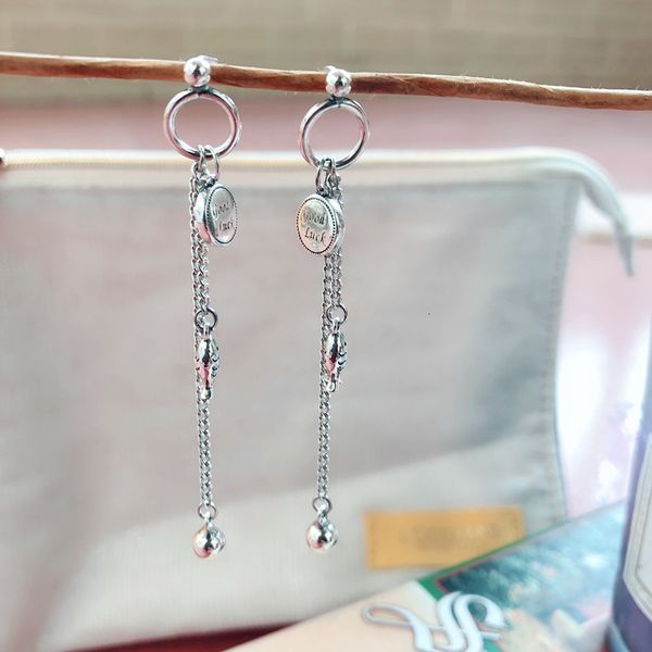 fashionable s925 sterling silver japanese and korean geometric simple temperament long tassel earrings
fashionable s925 sterling silver japanese and korean geometric simple temperament long tassel earrings