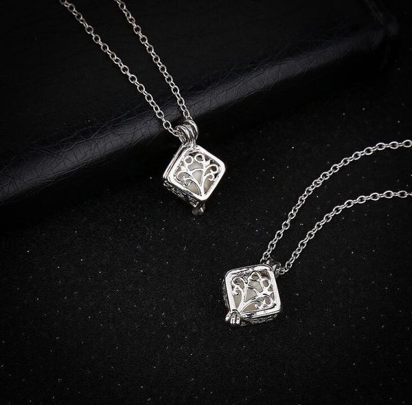 hollow cube can open luminous pearl personality creative necklace dmfn134 (with chain) mix order pendant necklaces, Silver
hollow cube can open luminous pearl personality creative necklace dmfn134 (with chain) mix order pendant necklaces, Silver