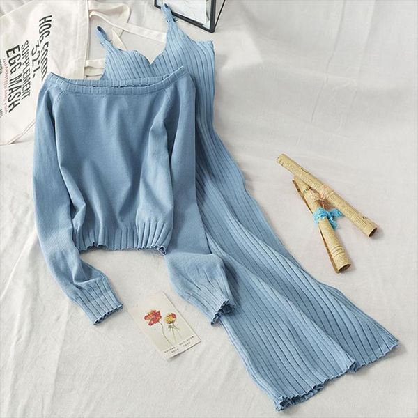 2021 new spring autumn knitted women sets sweater pullovers knee length dresses casual elegant dresses tz515, Gray
2021 new spring autumn knitted women sets sweater pullovers knee length dresses casual elegant dresses tz515, Gray