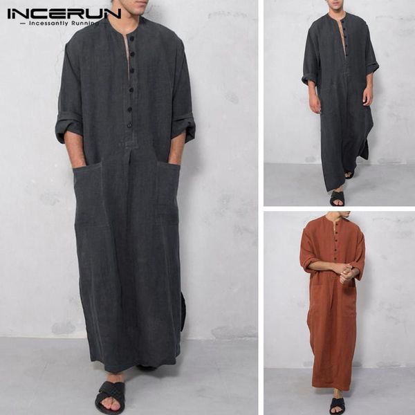 incerun men islamic arabic muslim kaftan solid pockets long sleeve retro abaya saudi arabia mens robes dress jubba thobe s-5xl, Red
incerun men islamic arabic muslim kaftan solid pockets long sleeve retro abaya saudi arabia mens robes dress jubba thobe s-5xl, Red