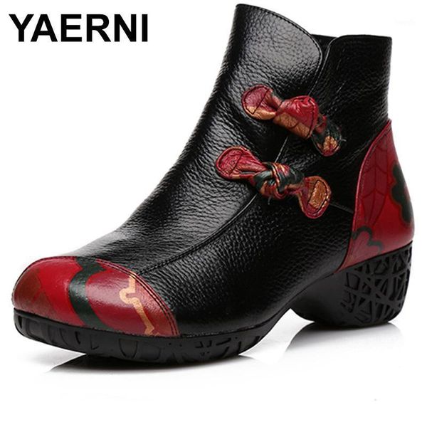 boots yaerni fashion genuine leather women's winter shoes casual women handmade woman ankle e6291, Black
boots yaerni fashion genuine leather women's winter shoes casual women handmade woman ankle e6291, Black