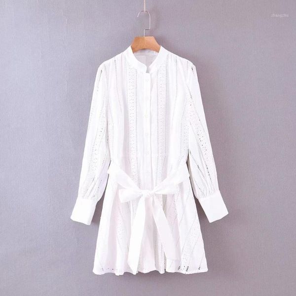 2020 women fashion hollow out embroidery lace patchwork white shirt dress chic female sashes vestidos casual mini dresses1, Black;gray
2020 women fashion hollow out embroidery lace patchwork white shirt dress chic female sashes vestidos casual mini dresses1, Black;gray