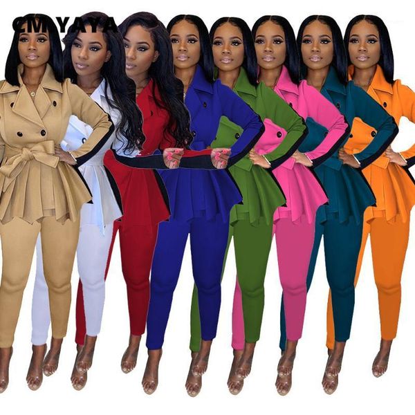 cm.yaya activewear women's set splicing pleated blazer legging pants set office lady tracksuit fitness two piece outfit1, Gray
cm.yaya activewear women's set splicing pleated blazer legging pants set office lady tracksuit fitness two piece outfit1, Gray