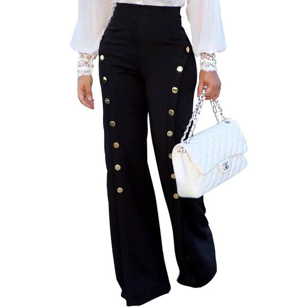 women's pants & capris high waisted casual flare woman fashion trousers women ankle-length clothes 2021, Black;white
women's pants & capris high waisted casual flare woman fashion trousers women ankle-length clothes 2021, Black;white