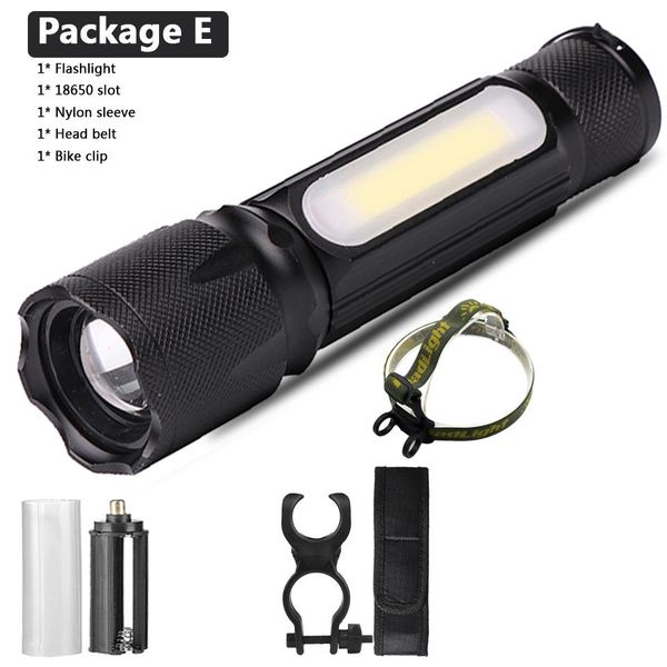led flashlight xm l t6 cob zoomable 4 modes aluminum torch power 18650 or aaa battery waterproof lamp portable light lantern bbysuz
led flashlight xm l t6 cob zoomable 4 modes aluminum torch power 18650 or aaa battery waterproof lamp portable light lantern bbysuz