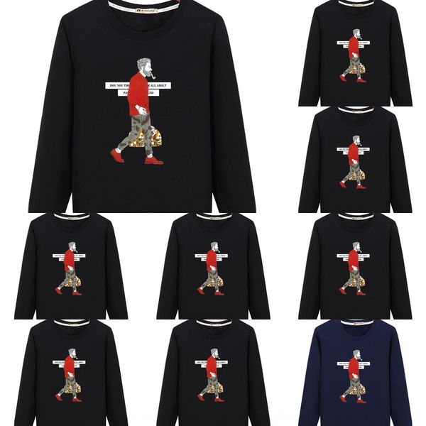 xsmrz plush men's student sleeve long winter 2020 new korean t-shirt sweatersweater t-shirt casual autumn round neck printed sweater th, Black
xsmrz plush men's student sleeve long winter 2020 new korean t-shirt sweatersweater t-shirt casual autumn round neck printed sweater th, Black