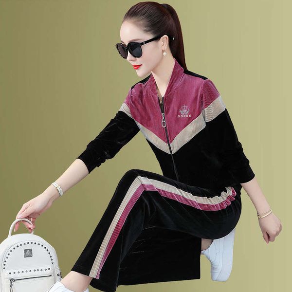 corduroy women's sports suit winter 2020 spring and autumn fashion western style loose korean large casual wear two piece set, Gray
corduroy women's sports suit winter 2020 spring and autumn fashion western style loose korean large casual wear two piece set, Gray