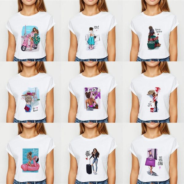 лето vogue print lady t рубашка женщины летние повседневная harajuku корейский стиль графические топы новый kawaii с коротким рукавом женска, White
лето vogue print lady t рубашка женщины летние повседневная harajuku корейский стиль графические топы новый kawaii с коротким рукавом женска, White