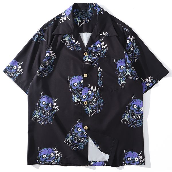 2021 new hip hop skull demon printed shirts men summer oversized streetwear short sleeve hawaii loose shirt y5lf, White
2021 new hip hop skull demon printed shirts men summer oversized streetwear short sleeve hawaii loose shirt y5lf, White