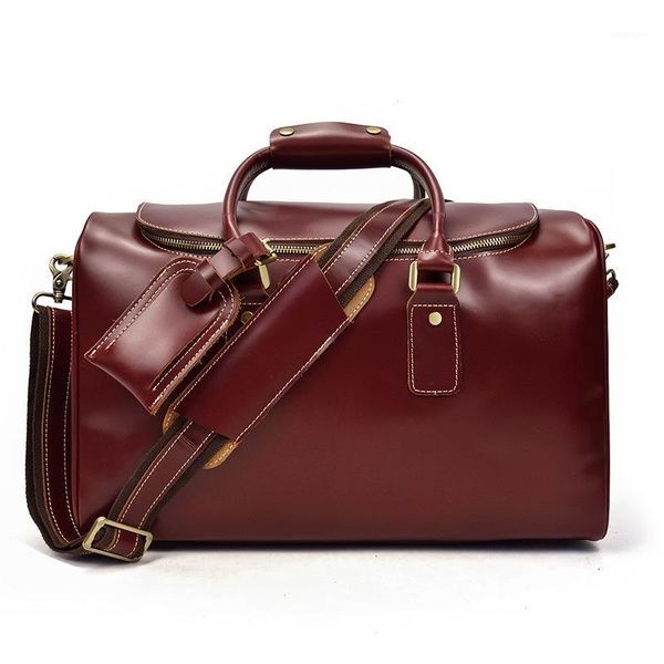 duffel bags men's retro travel bag leather oil handbag luggage first layer slant straddle shoulder1
duffel bags men's retro travel bag leather oil handbag luggage first layer slant straddle shoulder1