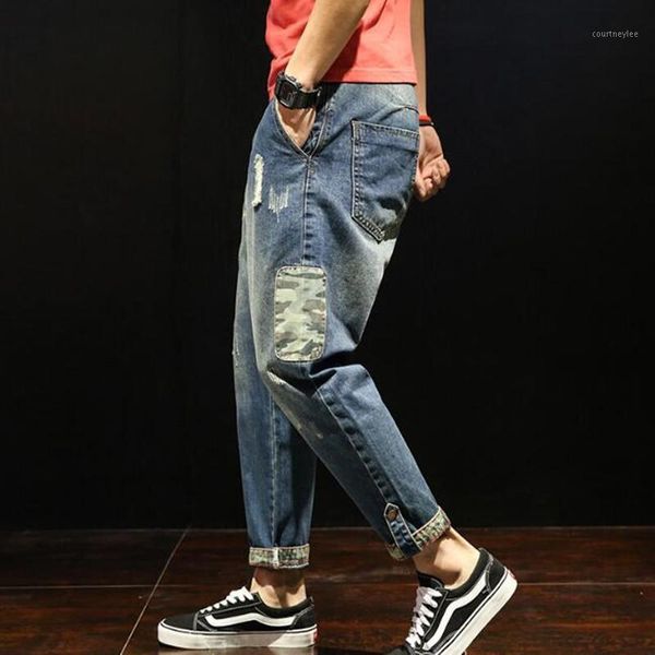 korean casual slim ripped jeans men skinny jeans ankle-length denim trousers male clothes1, Blue
korean casual slim ripped jeans men skinny jeans ankle-length denim trousers male clothes1, Blue
