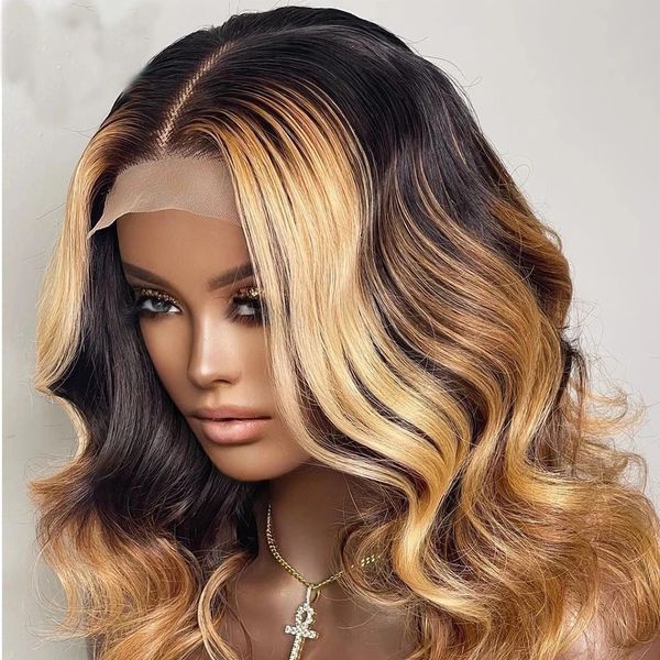 highlights wig blonde brown bob wavy with bangs 360 lace frontal natural hairline transparent 13x6 lace front human hair fringe, Black
highlights wig blonde brown bob wavy with bangs 360 lace frontal natural hairline transparent 13x6 lace front human hair fringe, Black