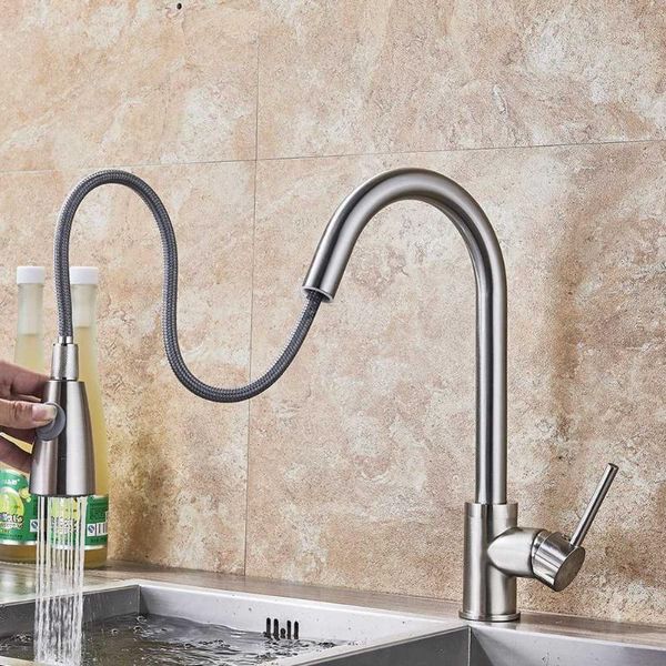 kitchen faucets 360 degree silver single handle pull out tap hole swivel water mixer mixer1
kitchen faucets 360 degree silver single handle pull out tap hole swivel water mixer mixer1