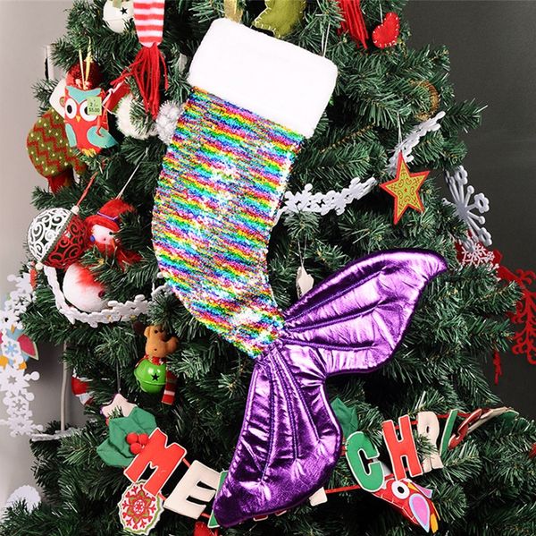 2021 christmas stocking reversible sequins mermaid tail stockings ornaments sequined socks tree hanging gift purse bag packages f102402
2021 christmas stocking reversible sequins mermaid tail stockings ornaments sequined socks tree hanging gift purse bag packages f102402