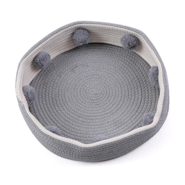 cat beds & furniture soft basket bed round pet nest cotton rope scratcher folding cave for cats dogs accessories
cat beds & furniture soft basket bed round pet nest cotton rope scratcher folding cave for cats dogs accessories