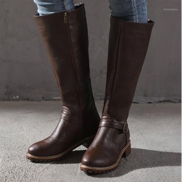 2020 autumn women knee high boots women's zip leather buckle high boots woman low heels ladies buckle belt female shoes big size1, Black
2020 autumn women knee high boots women's zip leather buckle high boots woman low heels ladies buckle belt female shoes big size1, Black