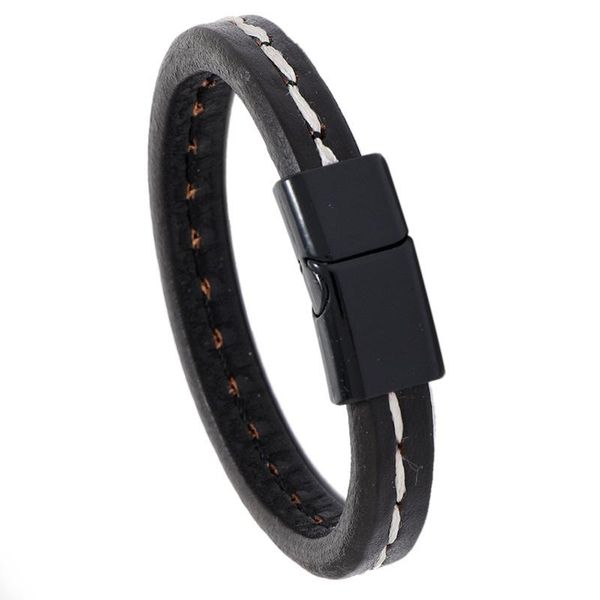 2020 new men jewelry black leather bracelet male black/white/golden stainless steel magnetic clasp fashion retro bangles gift
2020 new men jewelry black leather bracelet male black/white/golden stainless steel magnetic clasp fashion retro bangles gift