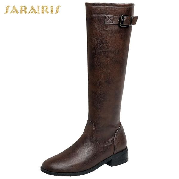 sarairis big size 46 square heels fashion leisure winter shoes women knee high riding boots female, Black
sarairis big size 46 square heels fashion leisure winter shoes women knee high riding boots female, Black