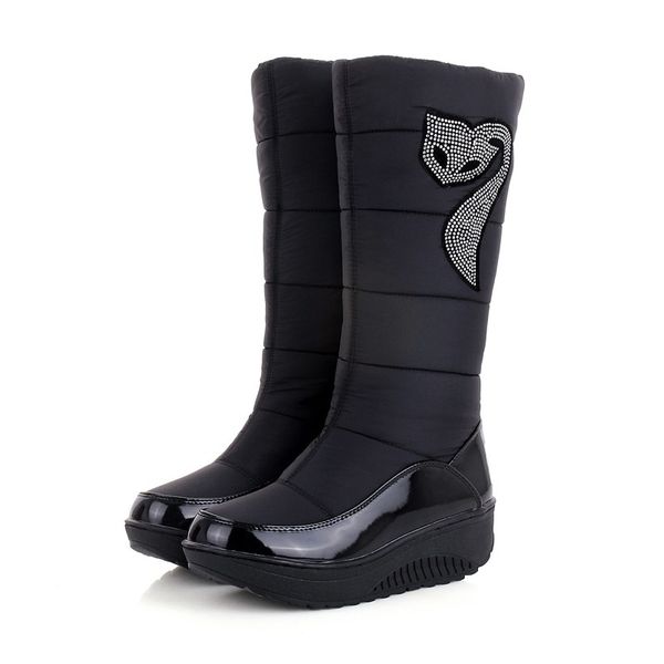 memunia snow for women shoes platform patent leather tassel footwear cotton mid calf winter boots size 35-44 y200115, Black
memunia snow for women shoes platform patent leather tassel footwear cotton mid calf winter boots size 35-44 y200115, Black