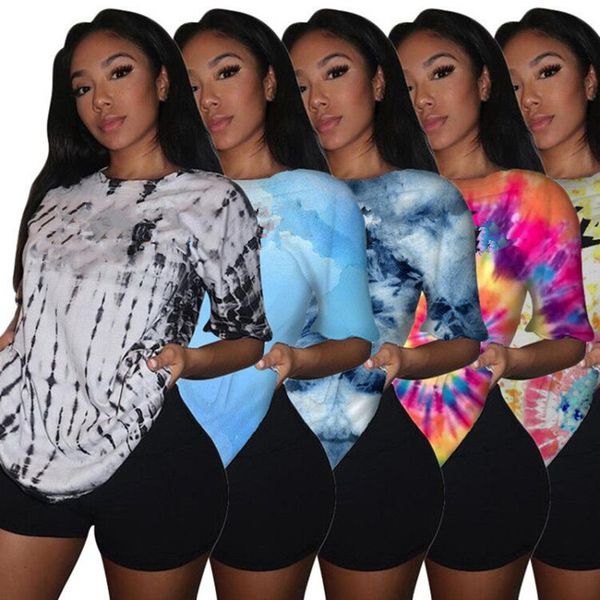 plus size 2xl summer jogger suit women shorts two piece set tie dyed short sleeve outfits t-shirt+shorts casual letter sportswear 2922, Gray
plus size 2xl summer jogger suit women shorts two piece set tie dyed short sleeve outfits t-shirt+shorts casual letter sportswear 2922, Gray