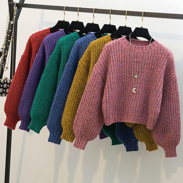 lucyever pullover women sweater harajuku loose knitted crop long sleeve winter warm jumper casual fall thick sweet sweater1, White;black
lucyever pullover women sweater harajuku loose knitted crop long sleeve winter warm jumper casual fall thick sweet sweater1, White;black