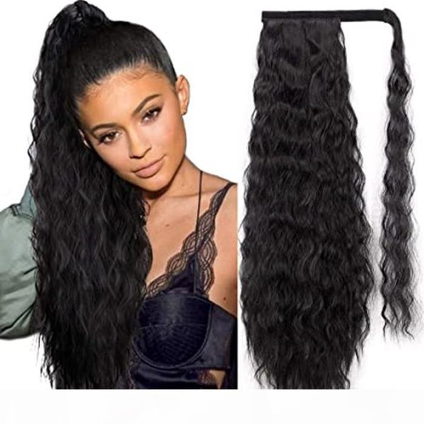 long corn wave ponytail extension human hair wet wavy wrap around ponytail black hairpiece for women 140g 120g
long corn wave ponytail extension human hair wet wavy wrap around ponytail black hairpiece for women 140g 120g