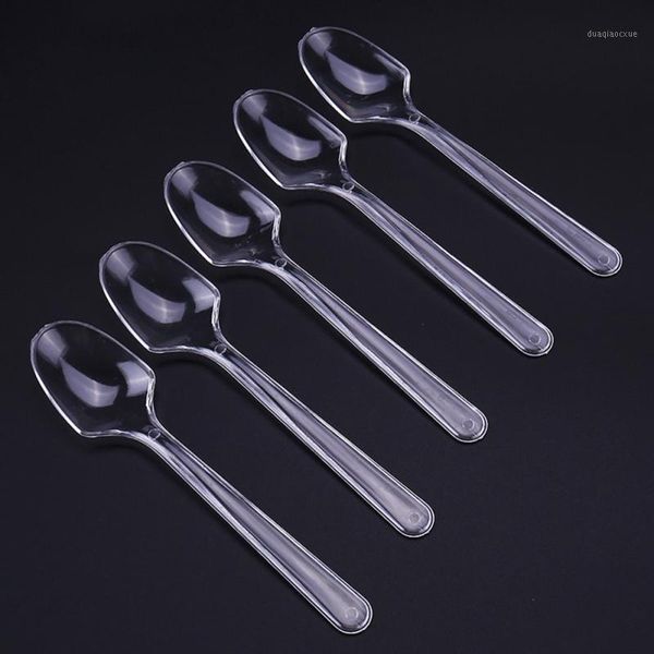 disposable dinnerware 100pcs / bag transparent spoon plastic pp ice cream coffee stirring for kitchen1
disposable dinnerware 100pcs / bag transparent spoon plastic pp ice cream coffee stirring for kitchen1