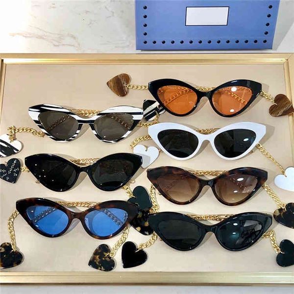 75% off high version g's new heart-shaped pendant metal frame cat's eye sunglasses and the same fashion sunglasses gg0978, White;black
75% off high version g's new heart-shaped pendant metal frame cat's eye sunglasses and the same fashion sunglasses gg0978, White;black