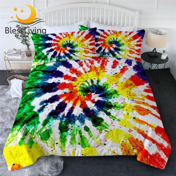 blessliving tie dye quilt blanket rainbow summer bedspreads ink textured hippie boho comforter watercolor modern duvet colchas
blessliving tie dye quilt blanket rainbow summer bedspreads ink textured hippie boho comforter watercolor modern duvet colchas