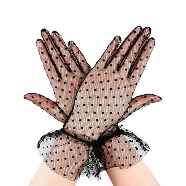 white black lace gloves elegant tea party for women bridal 211909, Blue;gray
white black lace gloves elegant tea party for women bridal 211909, Blue;gray