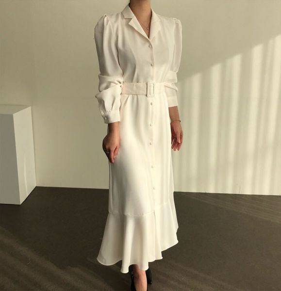2021 new women spring autumn fashion shirt ladies elegant mermaid es with belt clothes 8cz7, Black;gray
2021 new women spring autumn fashion shirt ladies elegant mermaid es with belt clothes 8cz7, Black;gray