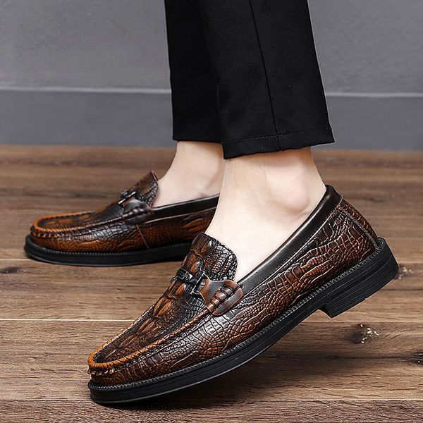 cow leather loafers crocodile pattern leather shoes men's winter keep warm fur wedding shoes luxury formal suit party footwear, Black
cow leather loafers crocodile pattern leather shoes men's winter keep warm fur wedding shoes luxury formal suit party footwear, Black