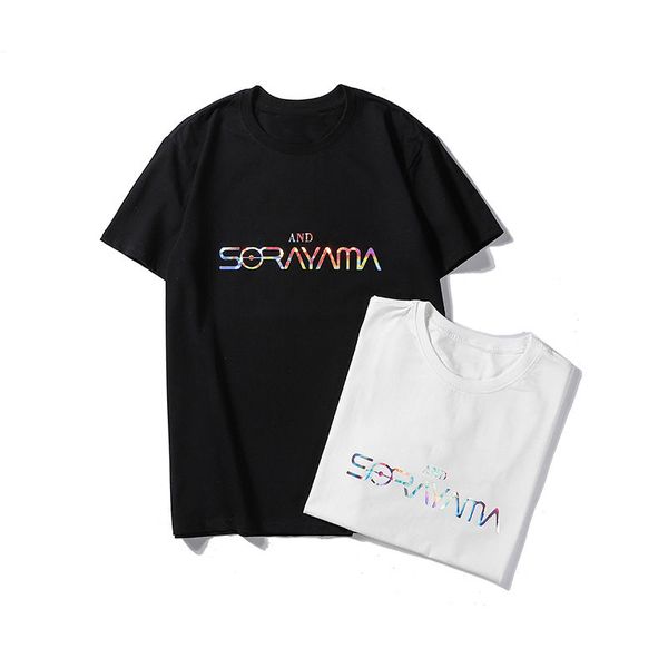 famous stylist mens t shirts summer laser reflection gradient color tshirts men women couples hight quality short sleeve tee, White;black
famous stylist mens t shirts summer laser reflection gradient color tshirts men women couples hight quality short sleeve tee, White;black