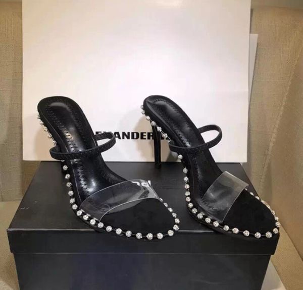 designer sandal women agrade rhinestone real leather studded sling back sandals sandals nova high heels size 34 to 40, Black
designer sandal women agrade rhinestone real leather studded sling back sandals sandals nova high heels size 34 to 40, Black