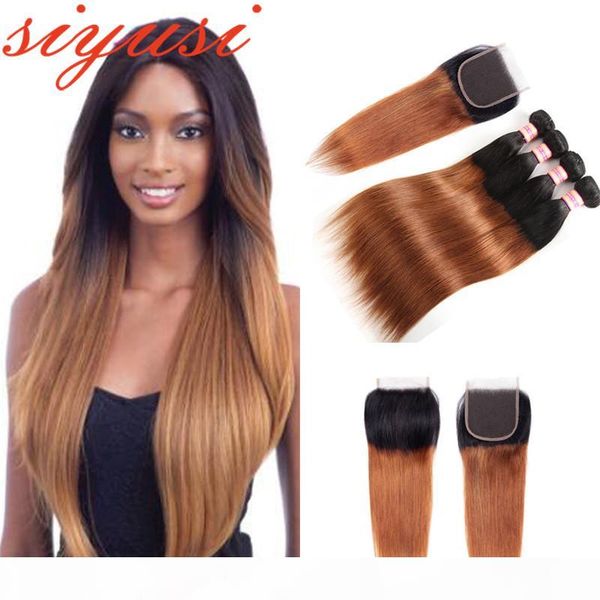 pre-colored 1b 30 peruvian human hair bundles with closure ombre t1b 27 straight hair 3 4 bundles with closure remy hair weft, Black;brown
pre-colored 1b 30 peruvian human hair bundles with closure ombre t1b 27 straight hair 3 4 bundles with closure remy hair weft, Black;brown