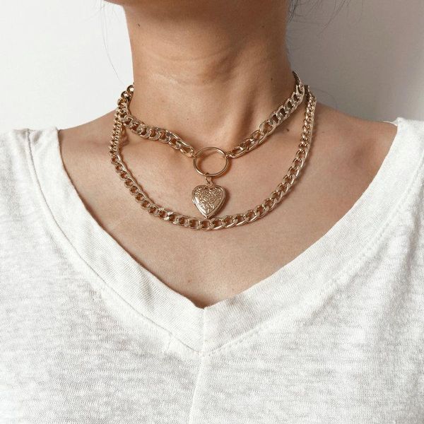 chains limario fashion 2 layers heart pendants necklaces for women gold metal snake chain necklace design jewelry gift, Silver
chains limario fashion 2 layers heart pendants necklaces for women gold metal snake chain necklace design jewelry gift, Silver
