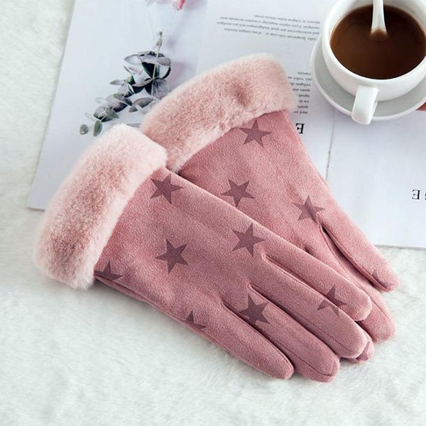 five fingers gloves womens winter windproof double-layer furry touch screen suede leather outdoor warm fashionable for women, Blue;gray
five fingers gloves womens winter windproof double-layer furry touch screen suede leather outdoor warm fashionable for women, Blue;gray