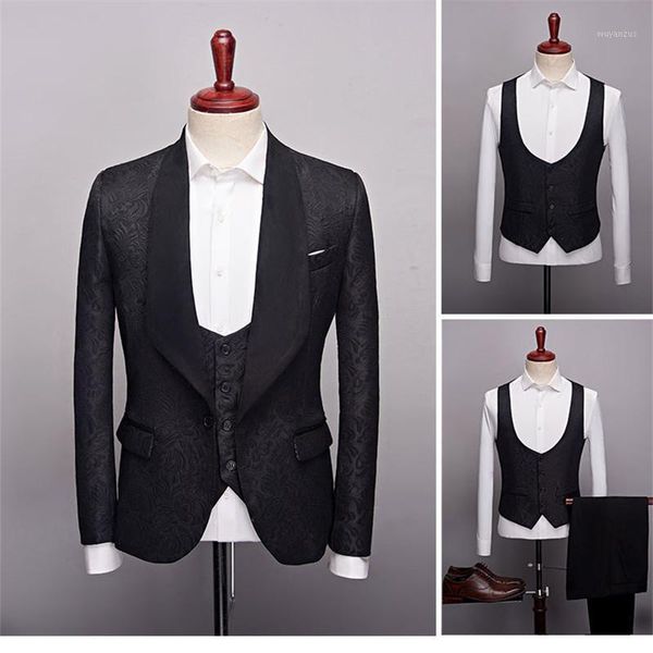 2020 men's new suit 3-pieces latest coat pants vest designs leisure groomsmen for wedding/party/host(blazer+vest+pants) set1, White;black
2020 men's new suit 3-pieces latest coat pants vest designs leisure groomsmen for wedding/party/host(blazer+vest+pants) set1, White;black
