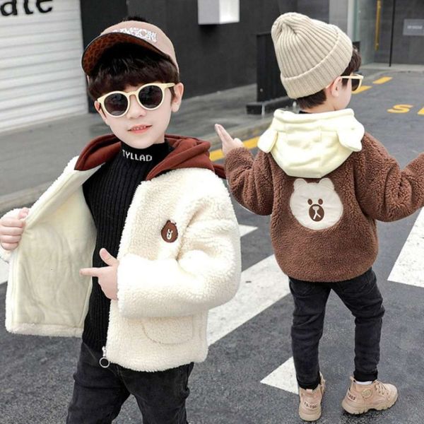 coat children's cartoon bear sweater hooded men's and women's plush warm going out cloth zipper shirt o17f, Black
coat children's cartoon bear sweater hooded men's and women's plush warm going out cloth zipper shirt o17f, Black