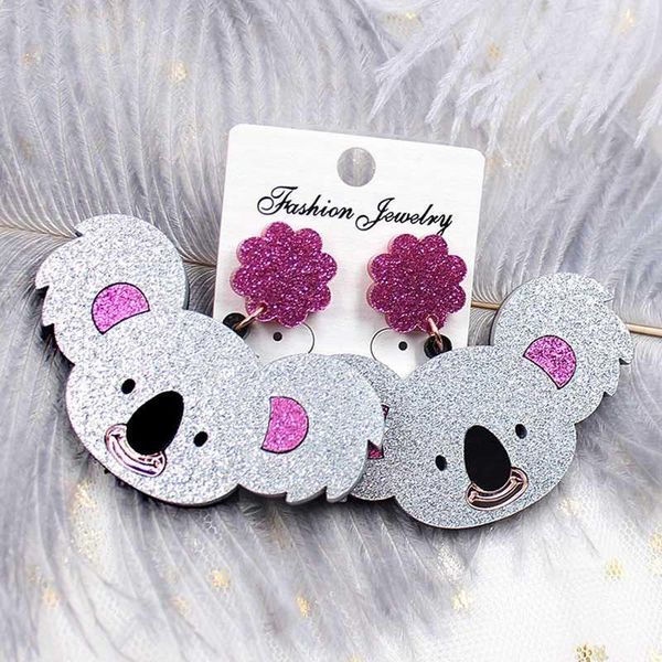 dangle & chandelier qigo glitter acrylic women drop earrings prsonality fashion animal jewelry koala for girls, Silver
dangle & chandelier qigo glitter acrylic women drop earrings prsonality fashion animal jewelry koala for girls, Silver