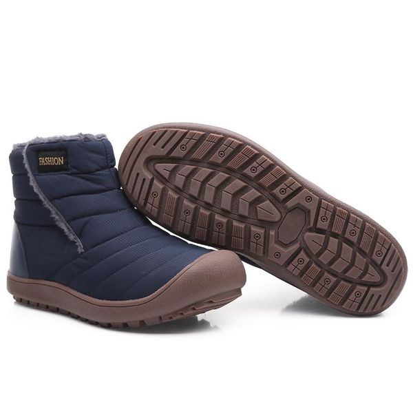 snow winter women waterproof boots couple warm fur plush ankle boots wear-resistant winter shoes big size 36-46, Black
snow winter women waterproof boots couple warm fur plush ankle boots wear-resistant winter shoes big size 36-46, Black