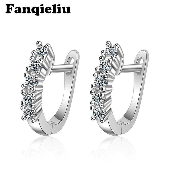 hoop & huggie fanqieliu u 5a zircon earring girl's wedding jewelry 925 sterling silver hoops for women 2021 fashion earrings fql20237, Golden;silver
hoop & huggie fanqieliu u 5a zircon earring girl's wedding jewelry 925 sterling silver hoops for women 2021 fashion earrings fql20237, Golden;silver
